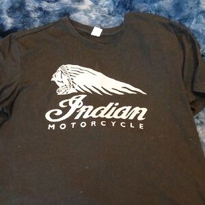 Indian Motorcycle Black Short Sleeve Tee for Men